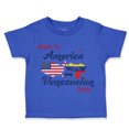 thumbnail image 1 of Toddler T-Shirt Made in America with Venezuelan Parts Boy & Girl Clothes Cotton Funny Tee Royal Blue 6 Months, 1 of 5