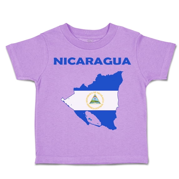 Toddler T-Shirt Nicaragua Boy & Girl Clothes Cotton Funny Tee Lavender 7T
