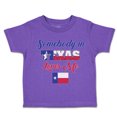 thumbnail image 1 of Toddler T-Shirt Somebody in Texas Loves Me B Boy & Girl Clothes Cotton Funny Tee Purple 2T, 1 of 5