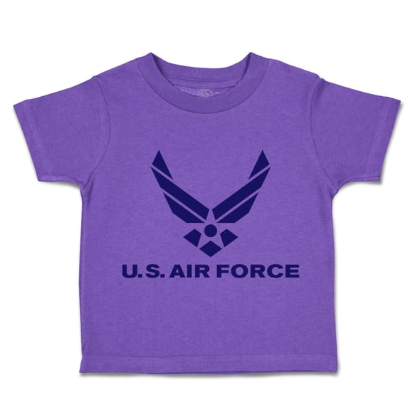 Toddler T-Shirt U.S Air Force Boy & Girl Clothes Cotton Funny Tee Purple 3T