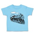 thumbnail image 1 of Toddler T-Shirt Vintage Trains Boy & Girl Clothes Cotton Funny Tee Aqua Blue 18 Months, 1 of 5