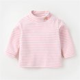 thumbnail image 1 of Toddler T Shirts For Stripes Pink Long Sleeve Shirt Boys Crewneck Tee Cotton T Shirt Boys Fashion 18-24 Months Cute&nbsp;Boy Girl&nbsp;Clothing, 1 of 2