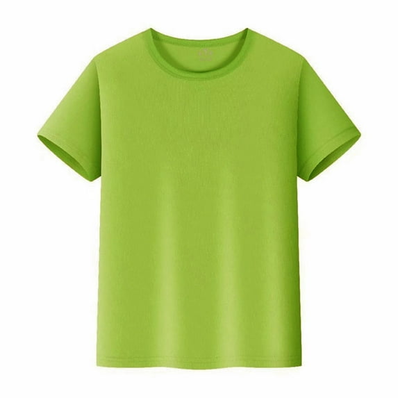 Toddler T Shirts Short Sleeve Crewneck Basic Tees Girls Green T Shirts Girls Athletic Shirts for Girls 2-3 Years