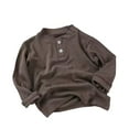thumbnail image 1 of Toddler T Shirts for Boys Coffee Long Sleeve Shirts for Boys Crew Neck Shirt Basic Tops Fall Tops 3-4 Years Shirts Boys, 1 of 3