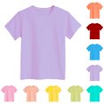 thumbnail image 1 of Toddler T Shirts for Girls Crew Neck Short Sleeve Purple Tshirts Toddler Casual Base Tops for Toddler 18-24 Months, 1 of 4