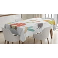 thumbnail image 1 of Toddler Tablecloth, Nursery Doodle Bugs and Insects Smiling Dragonfly Ladybug and Spider Composition, Rectangular Table Cover for Dining Room Kitchen, 60 X 84 Inches, Multicolor, by Ambesonne, 1 of 3