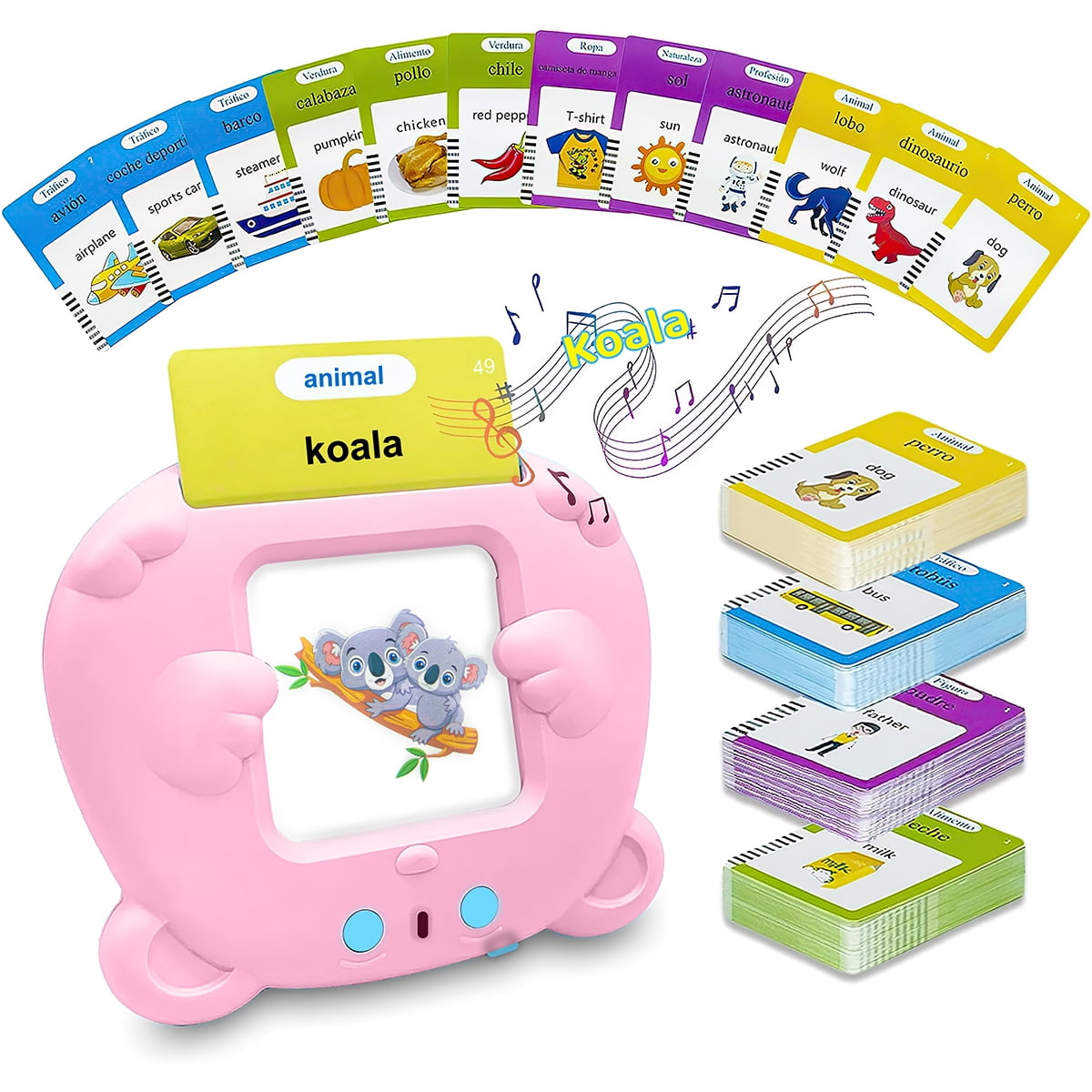Talking Flash Cards for Toddlers, Interactive Language Development, Speech Therapy, Ages 15