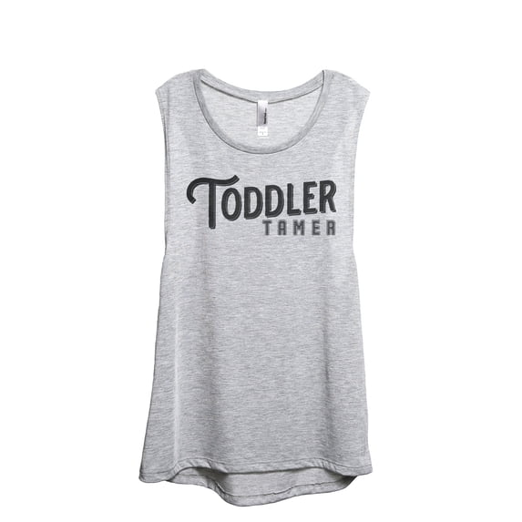 Toddler Tamer Women's Fashion Sleeveless Muscle Workout Yoga Tank Top Sport Grey Small