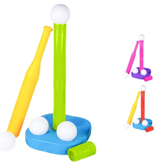 Toddler Tball Set For Kids 35 With 20 Inch Batting Tee Baseball Stand 9 Soft Outdoor Toy Ages