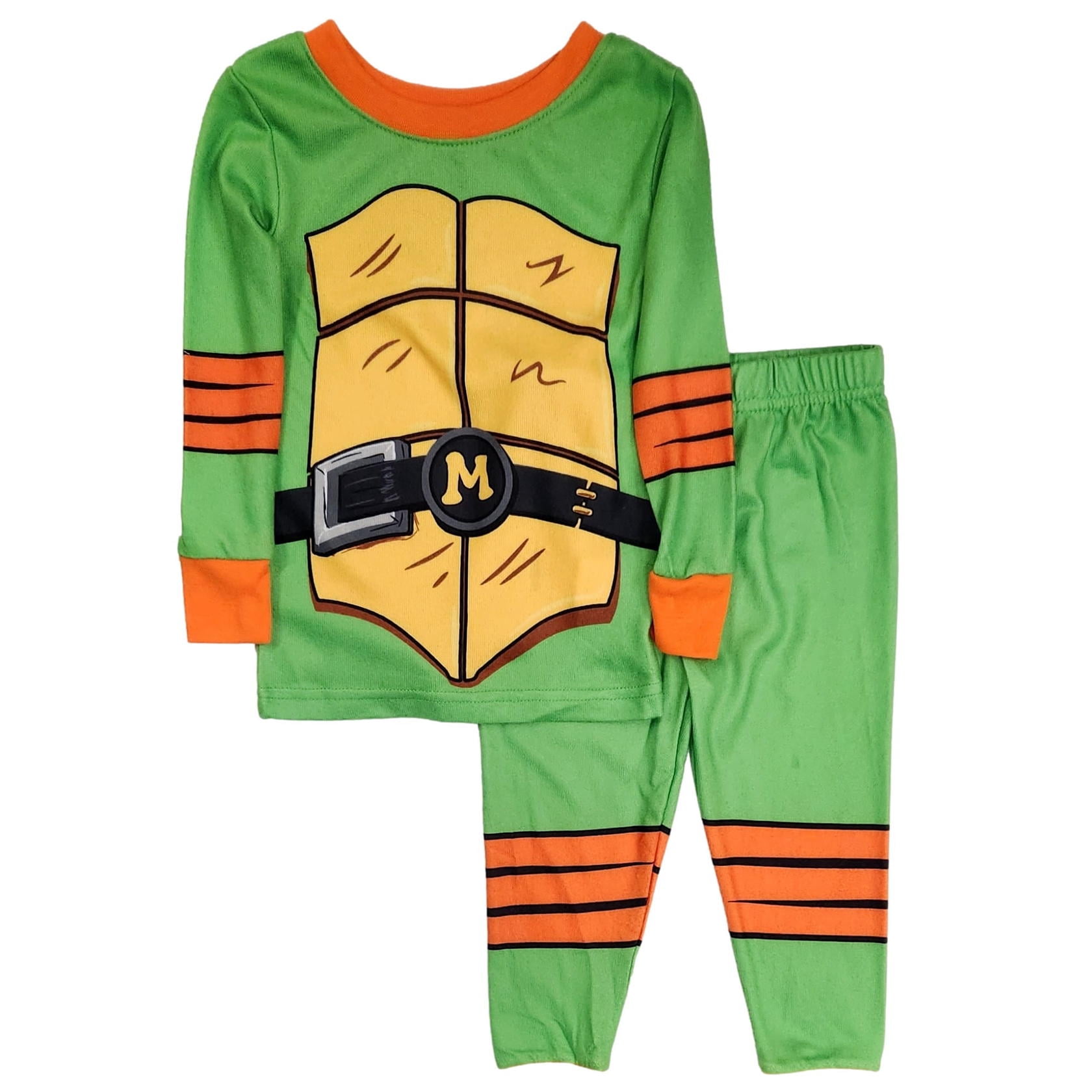 Toddler Teenage Mutant Ninja Turtles Halloween Matching Family Michelangelo Pajama Set 18M