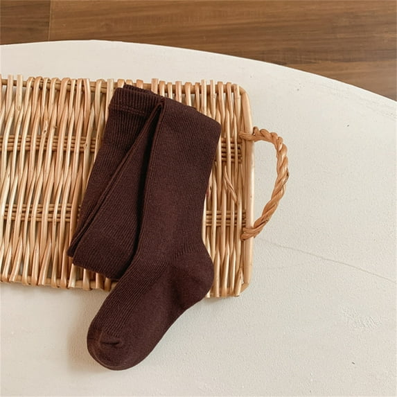 Toddler Tights Cable Knit Leggings Stockings Girls Fall Tights Girls Footed Leggings Dance Tights for Toddler Girls 6-7 Years