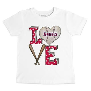 Toddler Red Los Angeles Angels Primary Team Logo T-Shirt