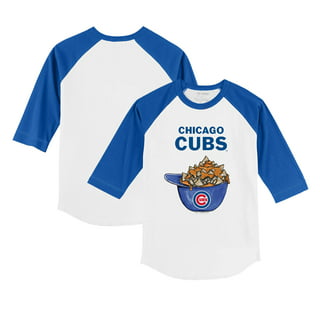 Chicago Cubs Tiny Turnip Women's Heart Banner T-Shirt - White in 2023