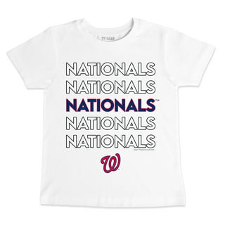 deadmansupplyco Vintage Baseball - Washington Nationals (White Nationals Wordmark) Long Sleeve T-Shirt