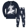 thumbnail image 1 of Toddler Toddler Boys Pajamas Long Sleeve Crew Neck Cartoon Printing Top and Pants PJ Set Sleepwear Boys Outfits Sets 1-2 Years, 1 of 3