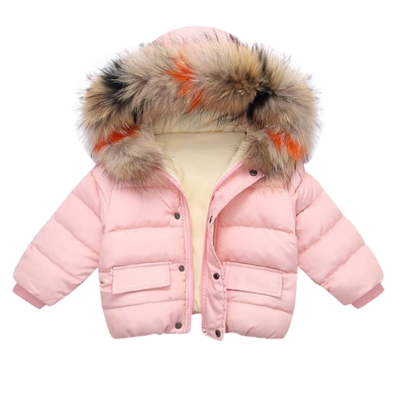 Toddler Toddler Girl Coat Light Weight Water-Resistant Jacket Hooded Down Jacket Boys Fashion 18-24 Months