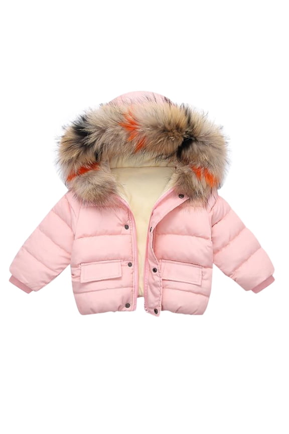 Toddler Toddler Girl Coat Light Weight Water-Resistant Jacket Hooded Down Jacket Boys Fashion 18-24 Months