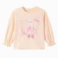 thumbnail image 1 of Toddler Toddler Kids Girls Long Sleeve Shirts Fall Clothes Crewneck T-Shirt with Cute Graphic Print Top for 2T 3T 4T 5T 6T 7T Girls Shirts, 1 of 9