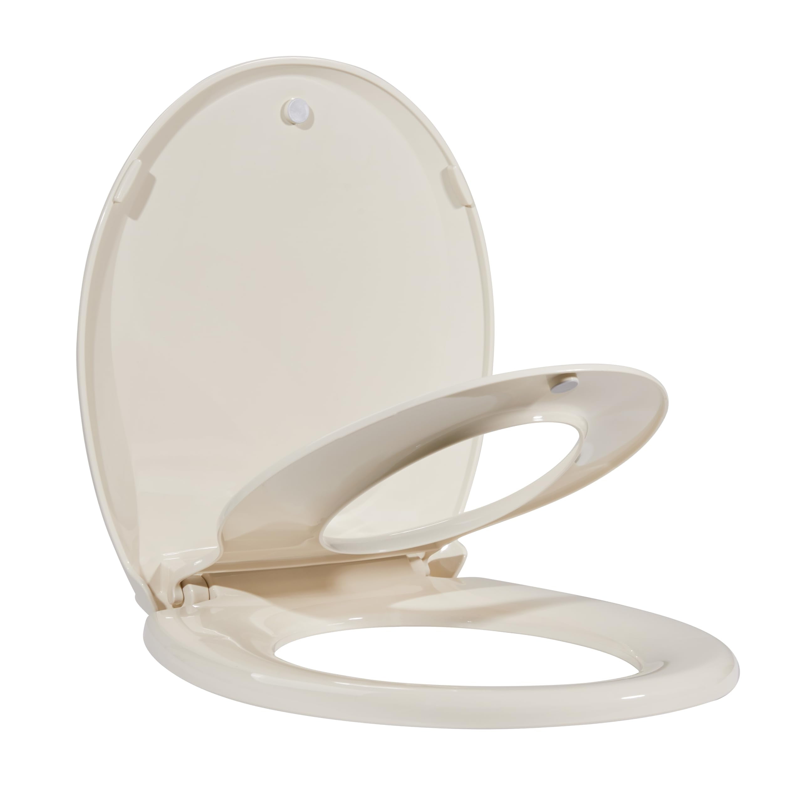 GOGRANT Brown Oval Plastic 17 Inch, Toddler Toilet Seat