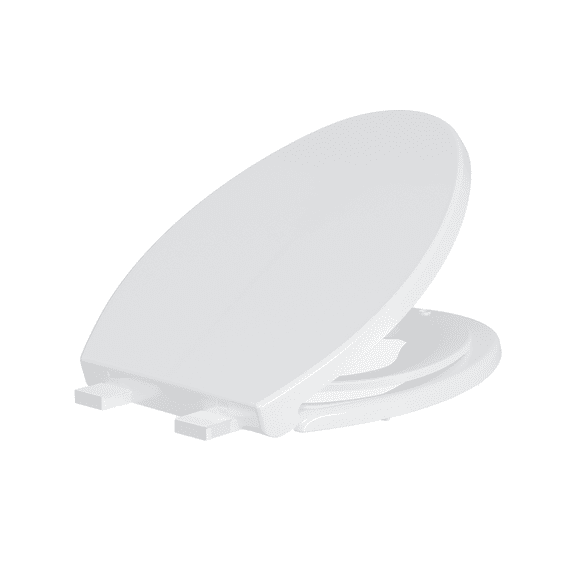 Toddler Toilet Seats Elongated, Quick Release PP Slow Close Toilet Seats, with Toddler Seat, Fits 19-Inch Elongated Toilets, Perfect for Family Bathroom Training