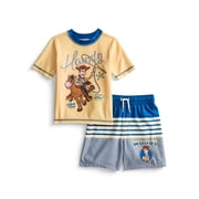Character Toddler Boy Short-Sleeve Rash Guard and Swim Trunk Set, Sizes 12M-5T