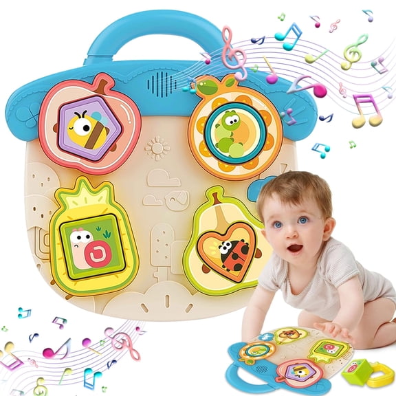Toys for Girls Boys, Shape Sorting Toy, Montessori Learning Toys with Music & Sounds