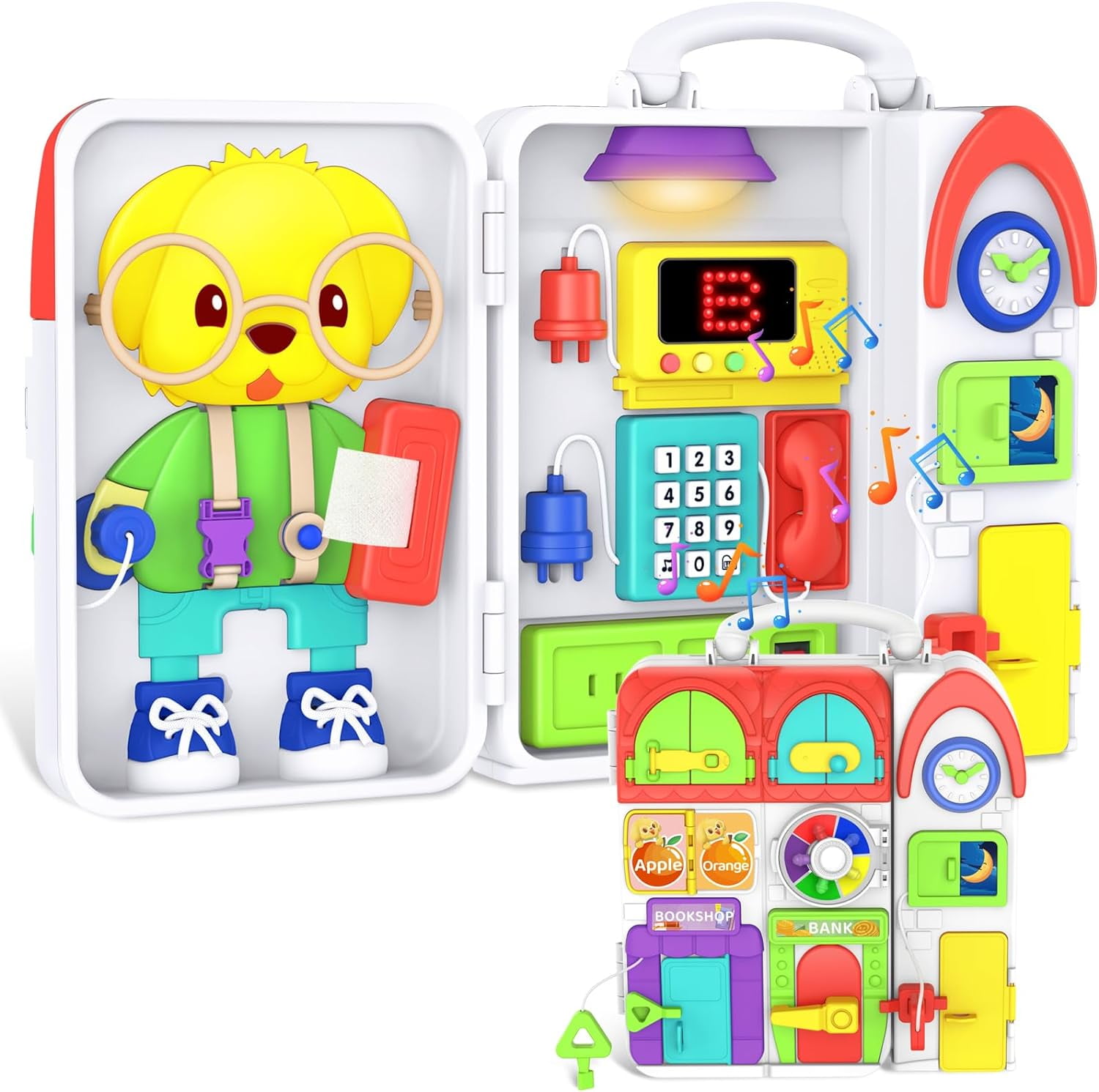 Toddler Toys for 12 Year Old Boy, Musical Montessori Busy