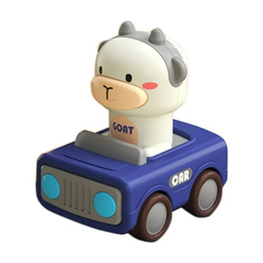 Toddler Toys Clearance! Kids Toy Cars QTOCIO Push And Go Character Race Car Toy For Toddlers With 360 Degree Rotating Head Soft Rubber Wheels And Strong Design For Interactive Play