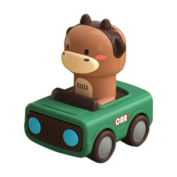 Toddler Toys Kids Toy Cars QTOCIO Push And Go Character Race Car Toy For Toddlers With 360 Degree Rotating Head Soft Rubber Wheels And Strong Design For Interactive Play