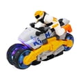 thumbnail image 1 of Kids Toy Cars QTOCIO Stunt Transformable Motorcycle Toy Colorful Music Lighting Transformable Car GiftS For Family Friend Children, 1 of 5