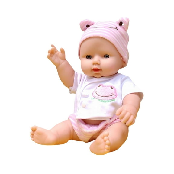 Toddler Toys Kids Toy Gifts QTOCIO 11.02in Voice Talking Vinyl Simulation Doll Soft Rubber Baby Toys Kindergarten Early Education Dolls Children's Playmate
