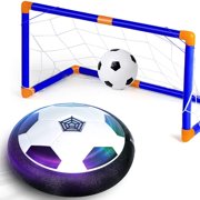 WisToyz Hover Soccer Ball Boy Toys, Rechargeable Air Soccer Indoor Floating Soccer Ball with LED Light and Upgraded Foam Bumper Perfect Birthday Christmas Gifts for Kids Toddler Boys Girls