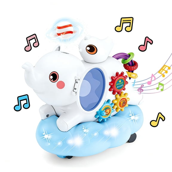 Sytle-Carry Toys for 1 Year Old Boys Girl, Musical Crawling Toy for Toddlers 1-3 Girls, Baby Toys 6-12 Months