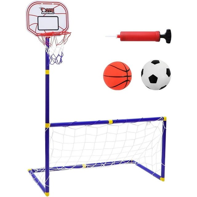 Toddler Toys Sports Equipment Soccor Goal Basket Ball Court Toy Outdoor