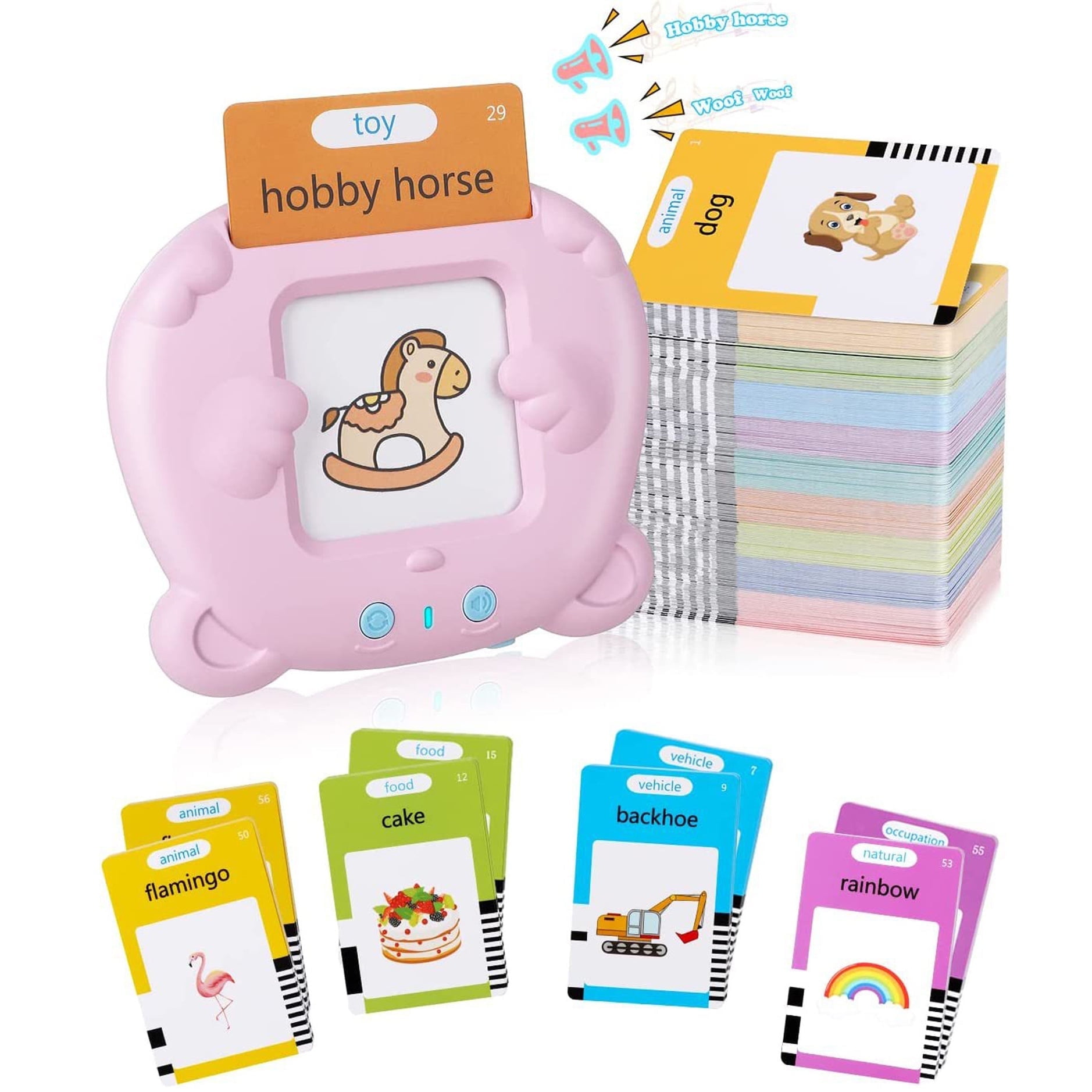 Talking Flash Cards Boys Girls Speech Therapy Toys Autism Sensory Toys Autistic Children Learning Montessori Toys Gift Package 224 Sight Words Talkin