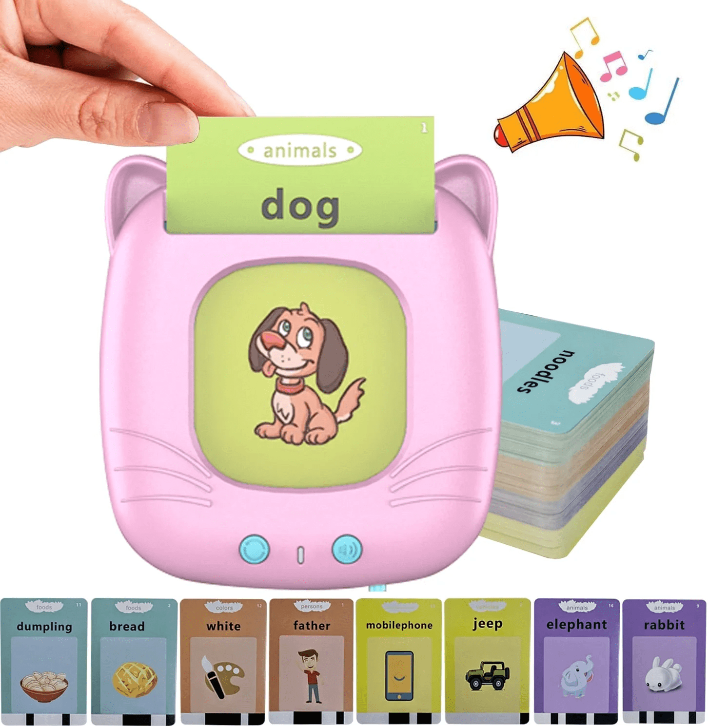 Toddler Toys Talking Flash Cards Learning Toys for 2 3 4 5 Years Old Boys Girls,Educational Interactive Talking Flashcard Toy,Preschool  Toys for Toddlers,112 Flashcard with 224 Sight Words