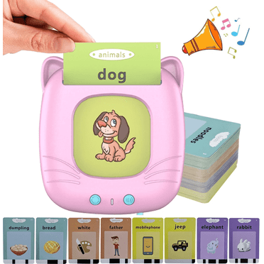Text Card Toys Lvelia Toddler Toys Talking Flash Cards Learning Toys for 2 3 4 5 Years ...