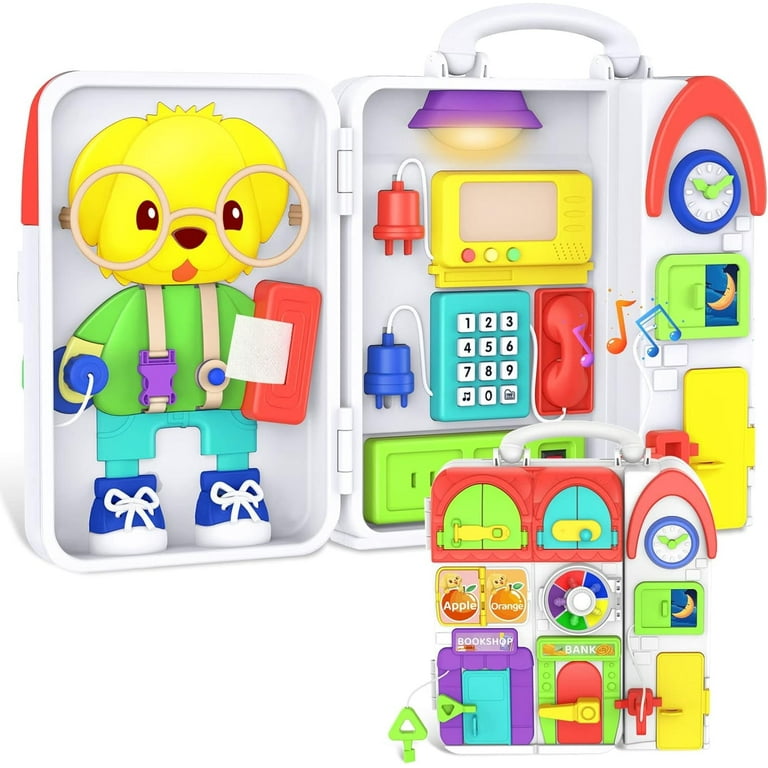Montessori Toys for Toddler, 20 in 1 Busy Board Toy for Toddlers 1-3