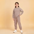 thumbnail image 1 of Toddler Tracksuit Athletic Sweatsuits Sets 2 Piece Long Sleeve Solid Pullover Hoodie Jogging Pants Fall Winter Clothes Boy Clothes 3-4 Years, 1 of 4