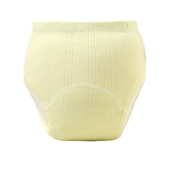 Toddler Training Underwear Boys Training Undies Soft Underwear Leakproof Boys Girls Breathable Toddler Boys Underwear Yellow