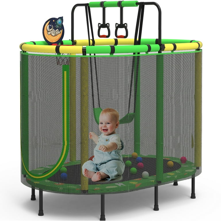 Free Shipping! Toddler Trampoline for Kids, 55inch Mini