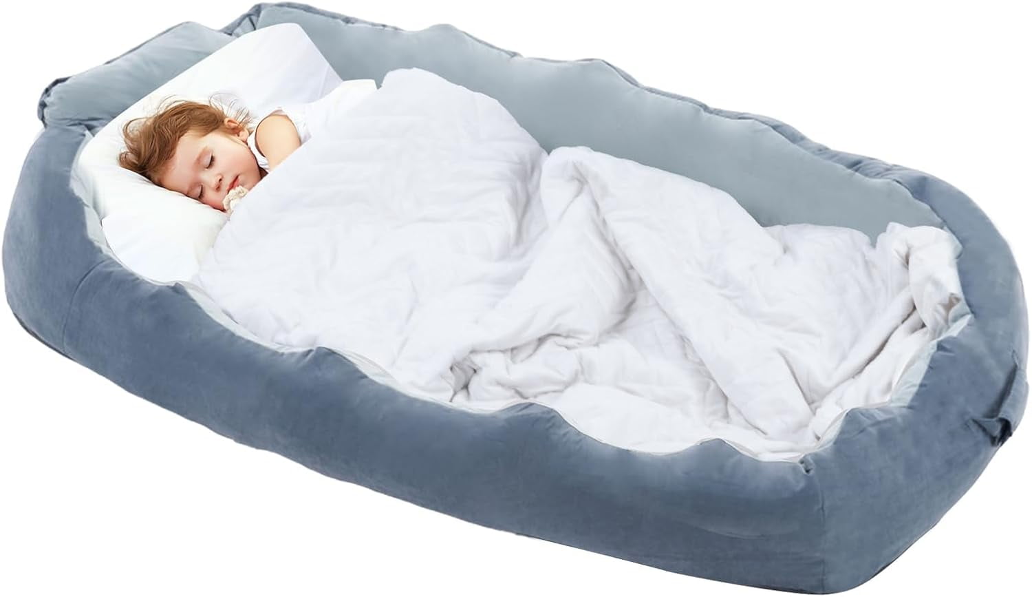 Kids Floor Bed ENITYA Toddler Travel Bed, Foldable Floor Cot With