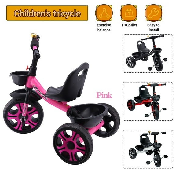 Toddler Tricycles Children Bike Trike Adjustable Seat Height