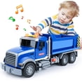 thumbnail image 1 of Toddler Truck Toys for Boys Age 3-6, Dump Truck with Lights and Sounds for Kids Boy Christmas Birthday Gift, 1 of 8