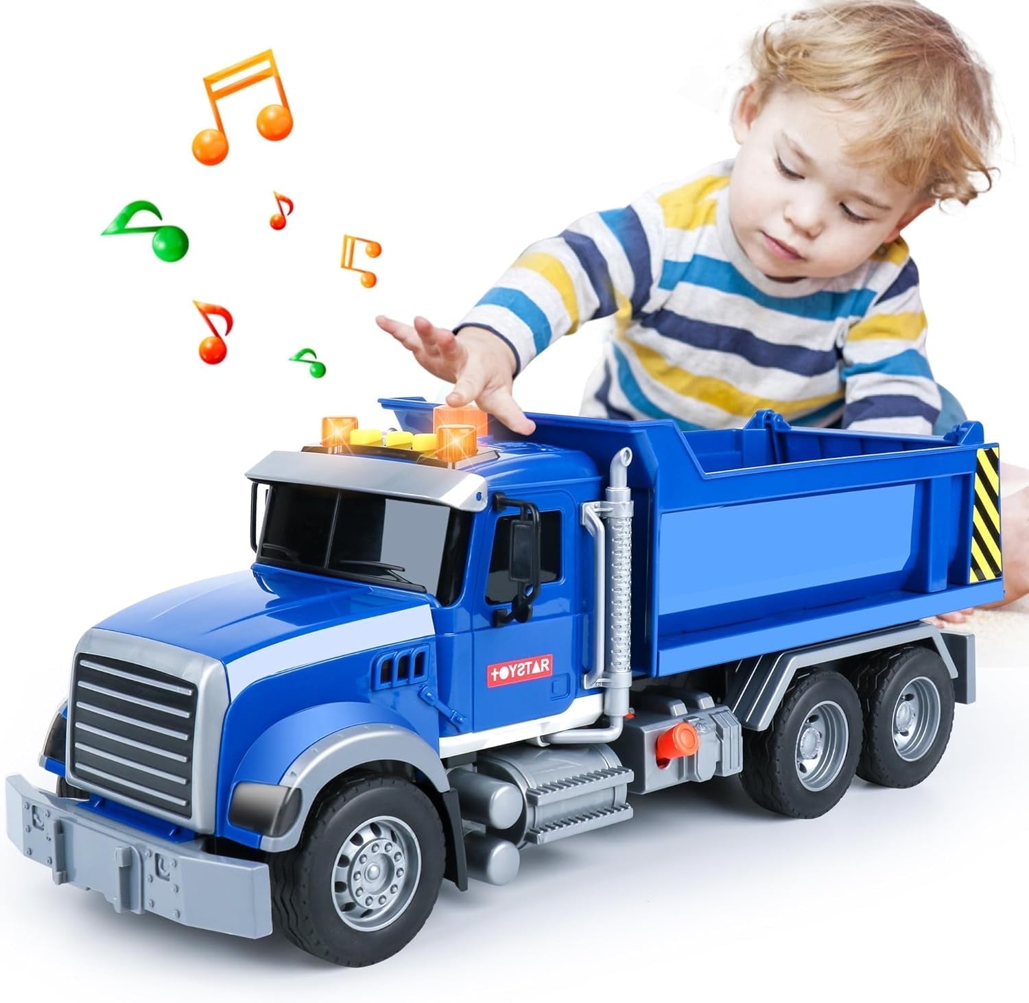 Toddler Truck Toys for Boys Age 3 6 Dump Truck with Lights and Sounds for Kids Boy Christmas Birthday Gift Walmart