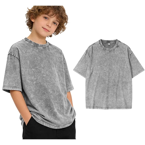 Toddler Tshirt for Boys Short Sleeve Crew Neck T Shirts Distressed Oversized Tops Casual Pullover Tops Summer Tops Boys Tops Size 1-2 Years