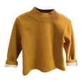 thumbnail image 1 of Toddler Turtleneck Baby Girl Boy Long Sleeve Shirt Solid Color Neck Shirt Knitwear Blouse Fall Winter Clothes, 1 of 6