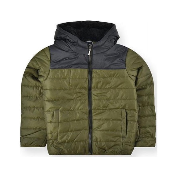 Toddler Two-Tone Puff Jacket - 2T-4T - Case of 24