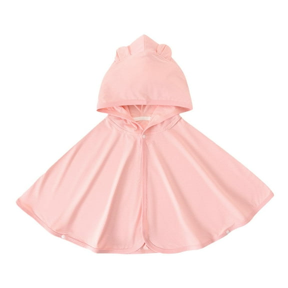 Toddler UPF50  Sun Protection Shirts Long Sleeve Button Girls Lightweight Jacket Baby Hoodie with Animal Ear Spring Summer Clothes for Girls 3-5 Years