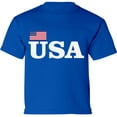 thumbnail image 1 of Toddler USA Shirt - Girls Boys Graphic Tees - American Flag 4th of July Patriotic Timeless 2T 3T 4T 5/6T, 1 of 2